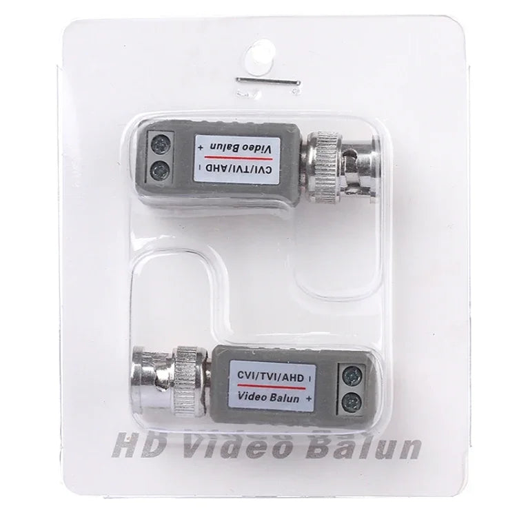 อะแดปเตอร์บาลันวิดีโอแบบพาสซีฟ 1 ช่อง CVI/TVI/AHD รุ่น 202E-HD 2 ชิ้น, 202E-HD