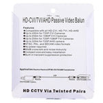 บาลันวิดีโอรับส่งสัญญาณแบบพาสซีฟ CVI/TVI/AHD 1 ช่อง รุ่น HD 202P 2 ชิ้น, 202P