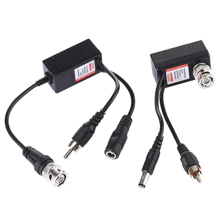 บาลันวิดีโอเสียงและพาวเวอร์รับส่งสัญญาณ CVI/TVI/AHD รุ่น HD 213B-C 2 ชิ้น, 213B-C