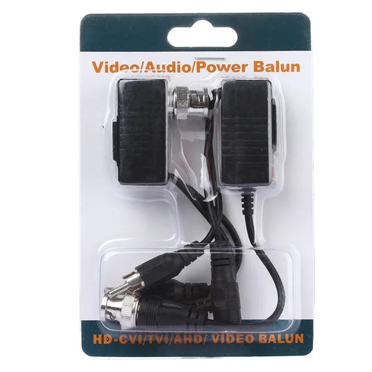 บาลันวิดีโอเสียงและพาวเวอร์รับส่งสัญญาณ CVI/TVI/AHD รุ่น HD 213B-C 2 ชิ้น, 213B-C