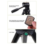 ขาตั้งกล้อง VCT-681 ยุนเทง 138 ซม. สำหรับกล้อง SLR / Micro-SLR / ดิจิตอล ขาอลูมิเนียมพับได้ 4 ท่อน เหมาะสำหรับ Canon / Nikon / Panasonic / Pentax / Casio / Sony / Fuji (รับน้ำหนักได้ 3 กก.)