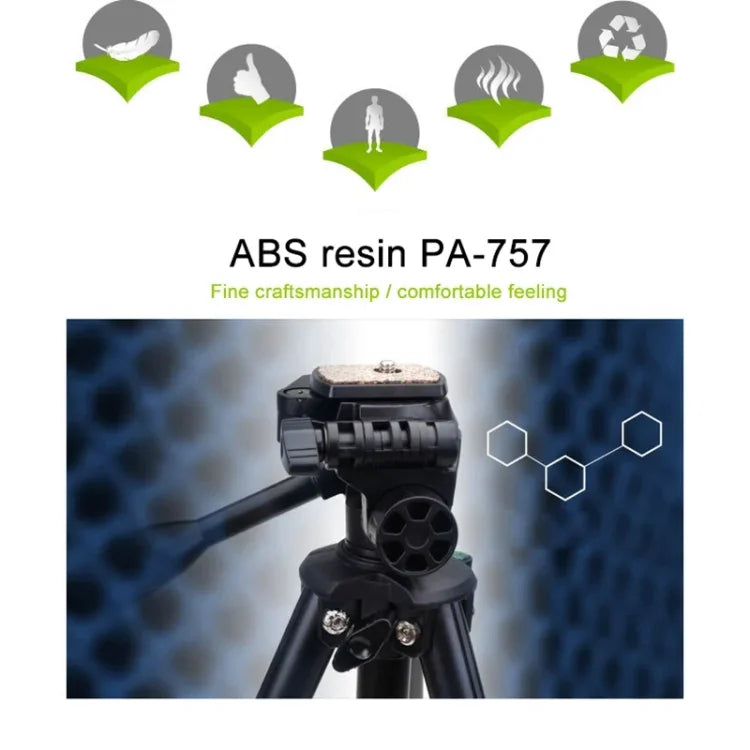 ขาตั้งกล้อง VCT-681 ยุนเทง 138 ซม. สำหรับกล้อง SLR / Micro-SLR / ดิจิตอล ขาอลูมิเนียมพับได้ 4 ท่อน เหมาะสำหรับ Canon / Nikon / Panasonic / Pentax / Casio / Sony / Fuji (รับน้ำหนักได้ 3 กก.)
