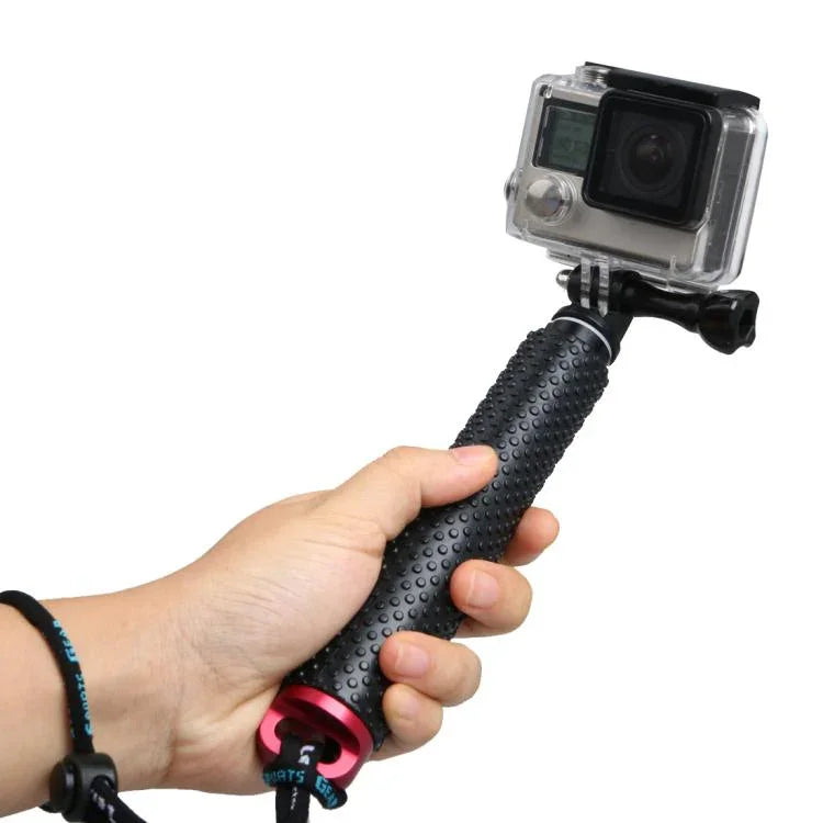 Handheld 49cm Extendable Pole Monopod with Screw for GoPro, Insta360, DJI and Other Action Cameras, Max Length: 49cm(Red), Max Length: 49cm(Blue), Max Length: 49cm(Gold), Max Length: 49cm(Green)
