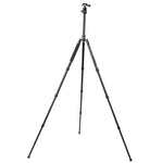 ขาตั้งกล้องอลูมิเนียมแบบพกพาปรับได้ Triopo MT-2504C พร้อมหัวบอล NB-1S สำหรับกล้อง DSLR Canon Nikon Sony, MT-2504C (สีดำ), MT-2504C (สีทอง)