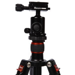 ขาตั้งกล้องอลูมิเนียมแบบพกพาปรับได้ Triopo MT-2504C พร้อมหัวบอล NB-1S สำหรับกล้อง DSLR Canon Nikon Sony, MT-2504C (สีดำ), MT-2504C (สีทอง)