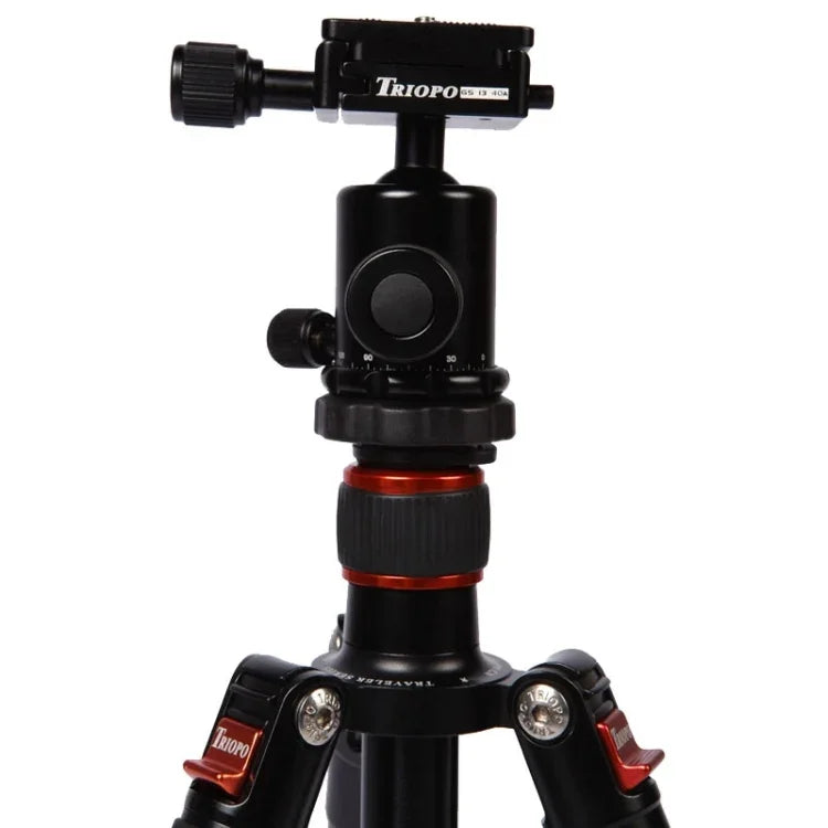 ขาตั้งกล้องอลูมิเนียมแบบพกพาปรับได้ Triopo MT-2504C พร้อมหัวบอล NB-1S สำหรับกล้อง DSLR Canon Nikon Sony, MT-2504C (สีดำ), MT-2504C (สีทอง)