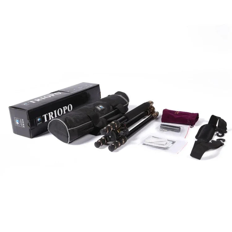 ขาตั้งกล้องอลูมิเนียมแบบพกพาปรับได้ Triopo MT-2504C พร้อมหัวบอล NB-1S สำหรับกล้อง DSLR Canon Nikon Sony, MT-2504C (สีดำ), MT-2504C (สีทอง)