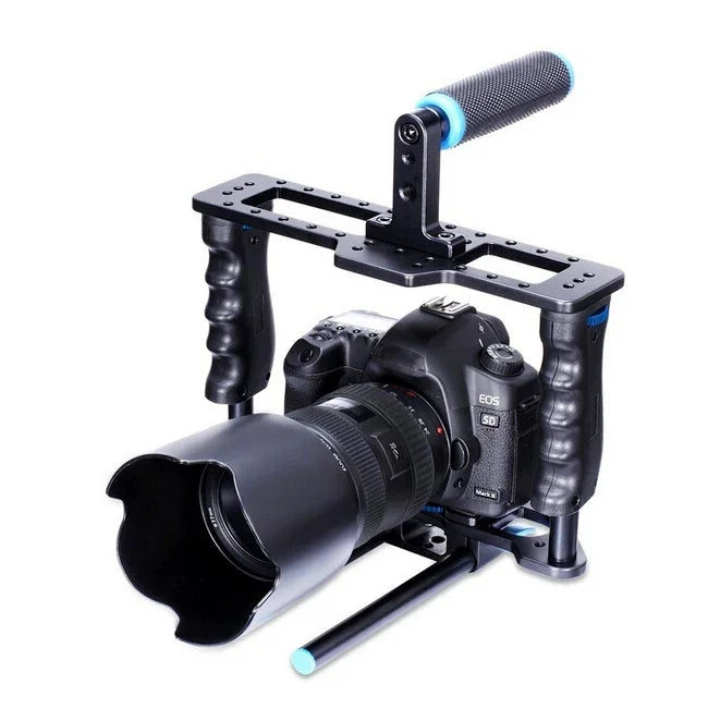 YELANGU YLG0107E-A ชุดมือจับกรงป้องกันสำหรับกล้อง DSLR