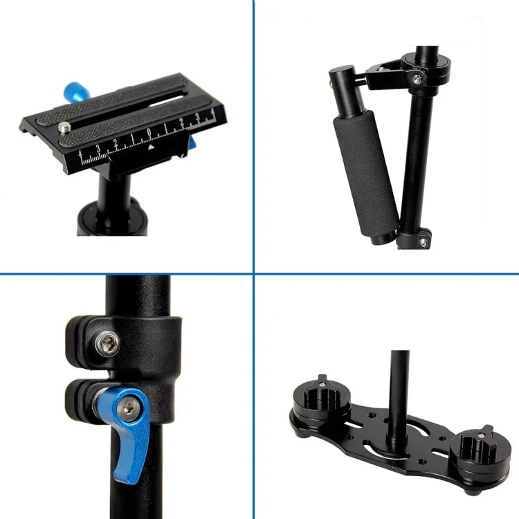 YELANGU S40L ไม้กันสั่นอลูมิเนียมอัลลอยด์ 40 ซม. สำหรับกล้อง DSLR DV