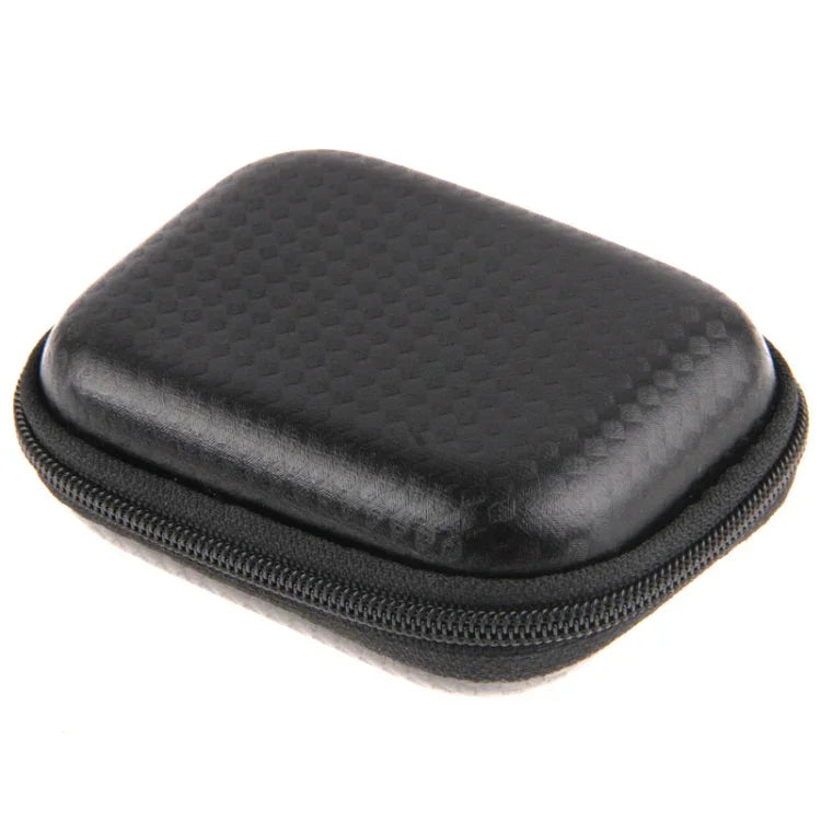 เคสพกพากันน้ำคาร์บอนไฟเบอร์สำหรับ GoPro HERO11 Black/HERO10 Black / HERO9 Black / HERO8 Black / HERO7 /6 /5 /5 Session /4 Session /4 /3+ /3 /2 /1, DJI Osmo Action และกล้องกีฬาอื่นๆ, ขนาด: 8cm x 6cm x 2.5cm, ขนาด: 9cm x 7cm