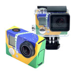 สติ๊กเกอร์เคสสำหรับ GoPro HERO3+ /3 ธงสหรัฐอเมริกา, ธงออสเตรเลีย, ธงบราซิล