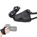 สายรัดข้อมือหนัง PU นุ่มสำหรับกล้อง Nikon / Canon / Sony