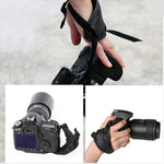 สายรัดข้อมือหนัง PU นุ่มสำหรับกล้อง Nikon / Canon / Sony