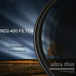 ฟิลเตอร์ ND Fader ความหนาแน่นกลางแบบปรับได้ ขนาด 49 มม., ND 2 ถึง ND 400, 49 มม.