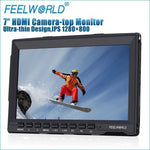 FEELWORLD FW-759 จอมอนิเตอร์กล้องขนาด 7 นิ้ว ดีไซน์บาง ความละเอียด 1280 x 800 HDMI 1080P