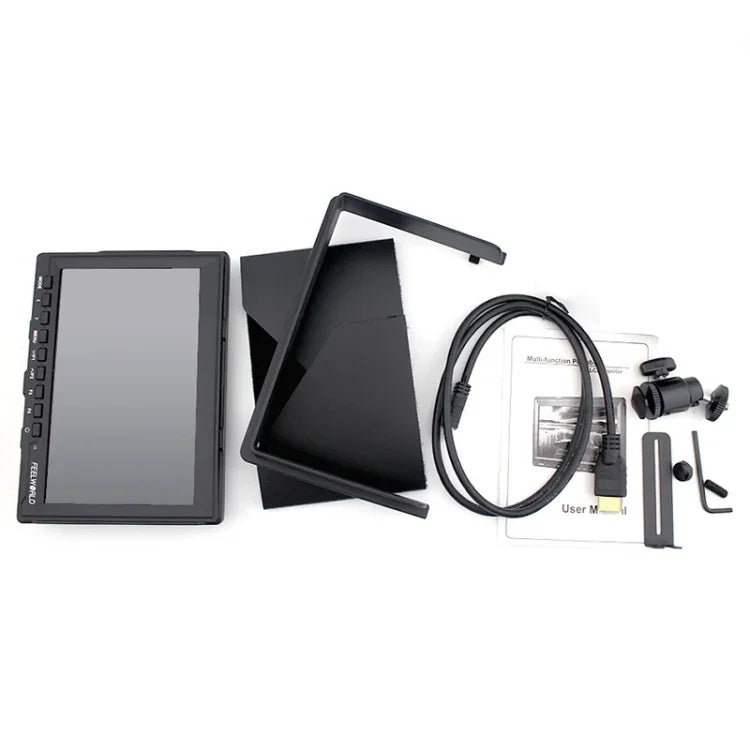 FEELWORLD FW-759 จอมอนิเตอร์กล้องขนาด 7 นิ้ว ดีไซน์บาง ความละเอียด 1280 x 800 HDMI 1080P