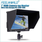 FEELWORLD FW-759 จอมอนิเตอร์กล้องขนาด 7 นิ้ว ดีไซน์บาง ความละเอียด 1280 x 800 HDMI 1080P