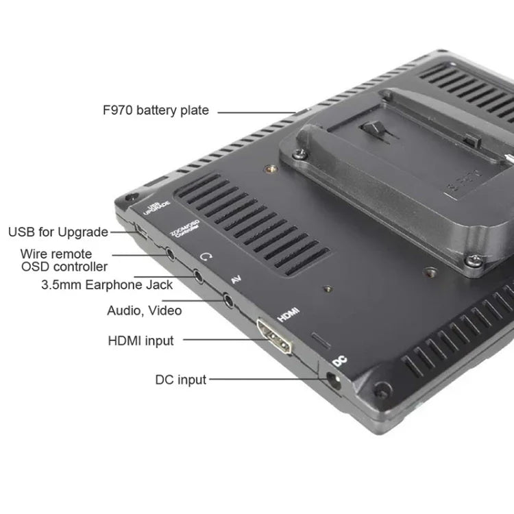 FEELWORLD FW-759 จอมอนิเตอร์กล้องขนาด 7 นิ้ว ดีไซน์บาง ความละเอียด 1280 x 800 HDMI 1080P