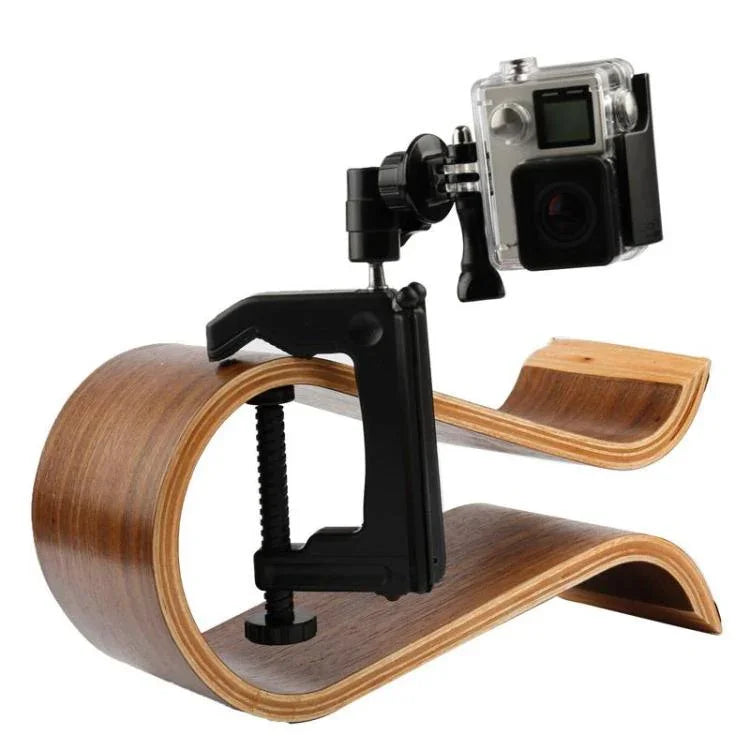 ขาตั้งจับหนีบโต๊ะพร้อมอะแดปเตอร์ขาตั้งกล้องสำหรับ GoPro, Insta360, DJI และกล้องแอคชั่นอื่น ๆ ขนาดหนีบ: 1 - 6 ซม. ขาหนีบโต๊ะ