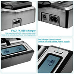 แท่นชาร์จแบตเตอรี่ดิจิทัลช่องคู่พร้อมพอร์ต USB สำหรับแบตเตอรี่ Sony BP-U30 / U60 / U90, ใช้ได้กับ Sony EX260 / EX280 / FS7