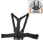 สายรัดยืดหยุ่นหน้าอกสำหรับกีฬาเอ็กซ์ตรีม พร้อมสายสะพายไหล่สำหรับ GoPro, Insta360, DJI และกล้องแอคชั่นอื่น ๆ หน้าอกด้านหน้า