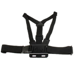 สายรัดยืดหยุ่นหน้าอกสำหรับกีฬาเอ็กซ์ตรีม พร้อมสายสะพายไหล่สำหรับ GoPro, Insta360, DJI และกล้องแอคชั่นอื่น ๆ หน้าอกด้านหน้า