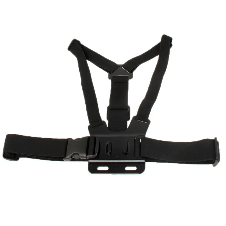 สายรัดยืดหยุ่นหน้าอกสำหรับกีฬาเอ็กซ์ตรีม พร้อมสายสะพายไหล่สำหรับ GoPro, Insta360, DJI และกล้องแอคชั่นอื่น ๆ หน้าอกด้านหน้า