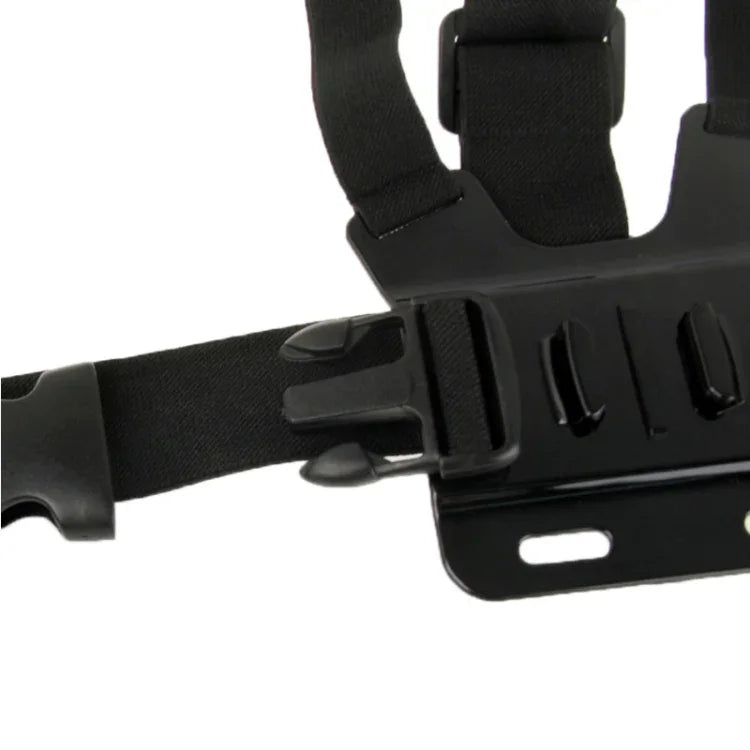 สายรัดยืดหยุ่นหน้าอกสำหรับกีฬาเอ็กซ์ตรีม พร้อมสายสะพายไหล่สำหรับ GoPro, Insta360, DJI และกล้องแอคชั่นอื่น ๆ หน้าอกด้านหน้า