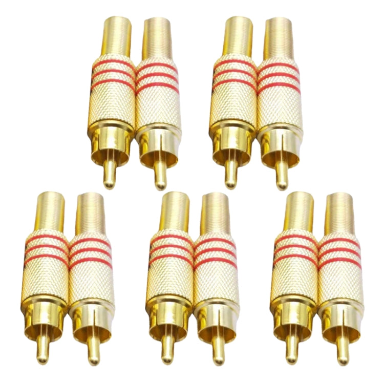 JL0924 ขั้วต่อแจ็ค RCA 3.5 มม. (10 ชิ้นในแพ็คเดียว, ราคาสำหรับ 10 ชิ้น), JL0924 RCA 3.5 มม. (สีแดง)