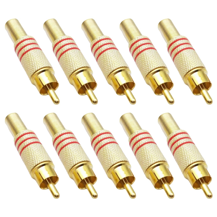 JL0924 ขั้วต่อแจ็ค RCA 3.5 มม. (10 ชิ้นในแพ็คเดียว, ราคาสำหรับ 10 ชิ้น), JL0924 RCA 3.5 มม. (สีแดง)