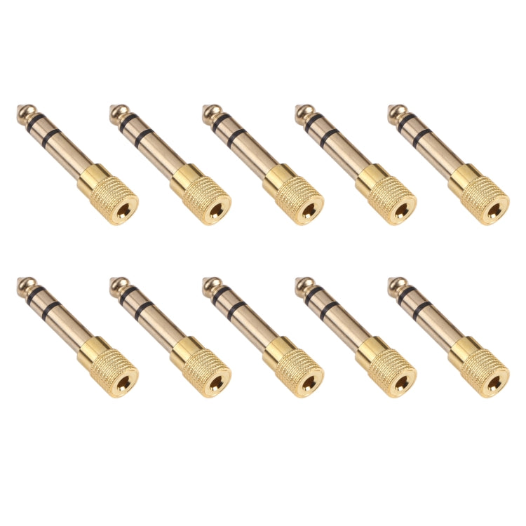 อะแดปเตอร์แจ็คเสียง 6.35mm ตัวผู้เป็น 3.5mm ตัวเมีย (10 ชิ้นในแพ็คเดียว ราคาสำหรับ 10 ชิ้น), 6.35mm ตัวผู้เป็น 3.5mm ตัวเมีย