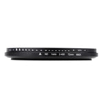 ฟิลเตอร์ ND Fader ความหนาแน่นแสงปรับได้ 72mm ND 2 ถึง ND 400, 72mm