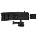 ไฟวิดีโอกันน้ำ 30 เมตร 3 โหมด พร้อมฐานยึดและสกรูสำหรับ GoPro, Insta360, DJI และกล้องแอคชั่นอื่นๆ, กันน้ำ 30 เมตร
