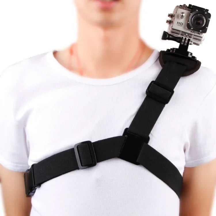 สายคาดอกแบบหมุน 360 องศา สำหรับกีฬาพิเศษแบบไหล่เดียว สำหรับ GoPro, Insta360, DJI และกล้องแอคชั่นอื่นๆ, สายคาดไหล่เดียว