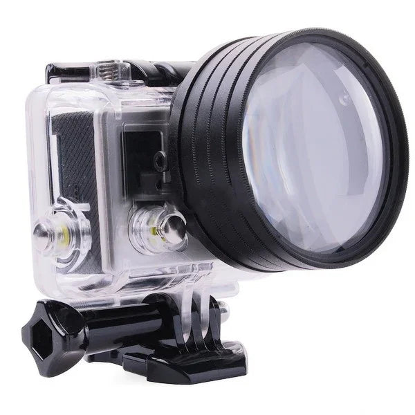 เลนส์มาโครฟิลเตอร์ 6 in 1 ขนาด 58 มม. พร้อมวงแหวนอะแดปเตอร์สำหรับ GoPro HERO3, 6 in 1 58 มม.
