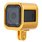 โครงป้องกันอลูมิเนียม CNC พร้อมฝาหลังประกันสำหรับ GoPro HERO5 Session / HERO4 Session / HERO Session, HERO5 Session (สีดำ), HERO5 Session (สีเงิน), HERO5 Session (สีแดง), HERO5 Session (สีทอง), HERO5 Session (สีเขียว)