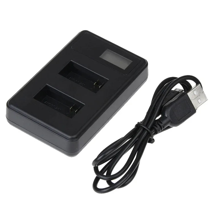 ที่ชาร์จแบตเตอรี่คู่พร้อมหน้าจอ LCD GP158-B สำหรับ GoPro HERO3+ /3 (AHDBT-301, AHDBT-302), แสดงสถานะแบตเตอรี่, สำหรับ GoPro HERO3+ /3