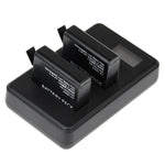 เครื่องชาร์จแบตเตอรี่คู่หน้าจอ LCD สำหรับ GoPro HERO4 (AHDBT-401) แสดงความจุการชาร์จ (GP258-C) สำหรับ GoPro HERO4