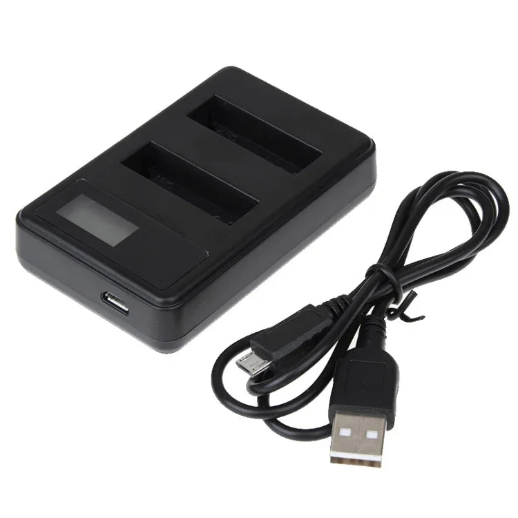 เครื่องชาร์จแบตเตอรี่คู่หน้าจอ LCD สำหรับ GoPro HERO4 (AHDBT-401) แสดงความจุการชาร์จ (GP258-C) สำหรับ GoPro HERO4
