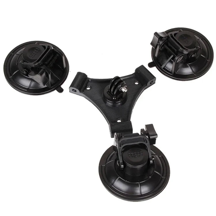 XM70-B Triangle Direction Suction Cup Mount with Hexagonal Screwdriver for GoPro, Insta360, DJI and Other Action Cameras, For GoPro HERO9 XM70-B