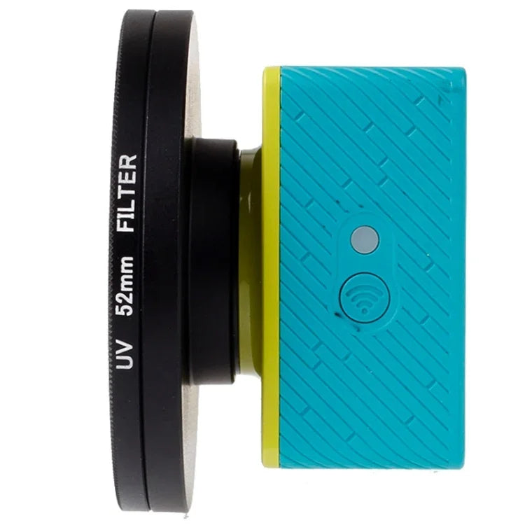 ฟิลเตอร์เลนส์ UV ขนาด 52 มม. พร้อมฝาปิด สำหรับ Xiaomi Xiaoyi 4K+ / 4K, Xiaoyi Lite, กล้องกีฬา Xiaoyi, ฟิลเตอร์ UV 52 มม.