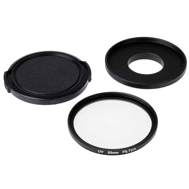 ฟิลเตอร์เลนส์ UV ขนาด 52 มม. พร้อมฝาปิด สำหรับ Xiaomi Xiaoyi 4K+ / 4K, Xiaoyi Lite, กล้องกีฬา Xiaoyi, ฟิลเตอร์ UV 52 มม.