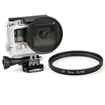 ฟิลเตอร์เลนส์ UV แบบวงกลมขนาด 52 มม. สำหรับ GoPro HERO4 / 3+, ฟิลเตอร์เลนส์ UV