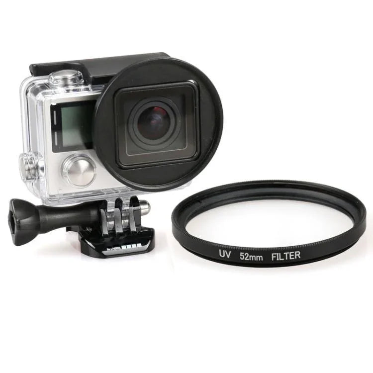 ฟิลเตอร์เลนส์ UV แบบวงกลมขนาด 52 มม. สำหรับ GoPro HERO4 / 3+, ฟิลเตอร์เลนส์ UV