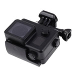 เคสกันน้ำรุ่น Black Edition พร้อมตะขอและขาตั้งพื้นฐานสำหรับ GoPro HERO4 /3+ ความลึกกันน้ำ: 10 เมตร กันน้ำ 10 เมตร