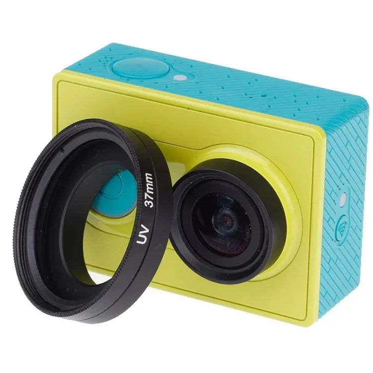 ฟิลเตอร์เลนส์ UV ขนาด 37 มม. พร้อมฝาปิด สำหรับ Xiaomi Xiaoyi 4K+ / 4K, Xiaoyi Lite, กล้องกีฬา Xiaoyi, ฟิลเตอร์ UV 37 มม.