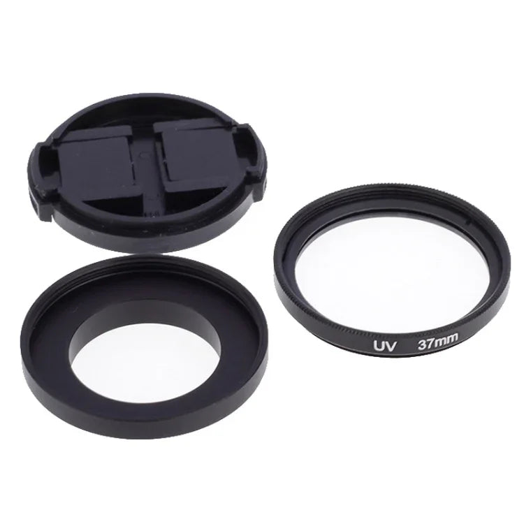 ฟิลเตอร์เลนส์ UV ขนาด 37 มม. พร้อมฝาปิด สำหรับ Xiaomi Xiaoyi 4K+ / 4K, Xiaoyi Lite, กล้องกีฬา Xiaoyi, ฟิลเตอร์ UV 37 มม.