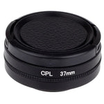 ฟิลเตอร์เลนส์ CPL ขนาด 37 มม. แบบวงกลมพร้อมฝาครอบ สำหรับ Xiaomi Xiaoyi 4K+ / 4K, Xiaoyi Lite, Xiaoyi Sport Camera, ฟิลเตอร์ CPL 37 มม.
