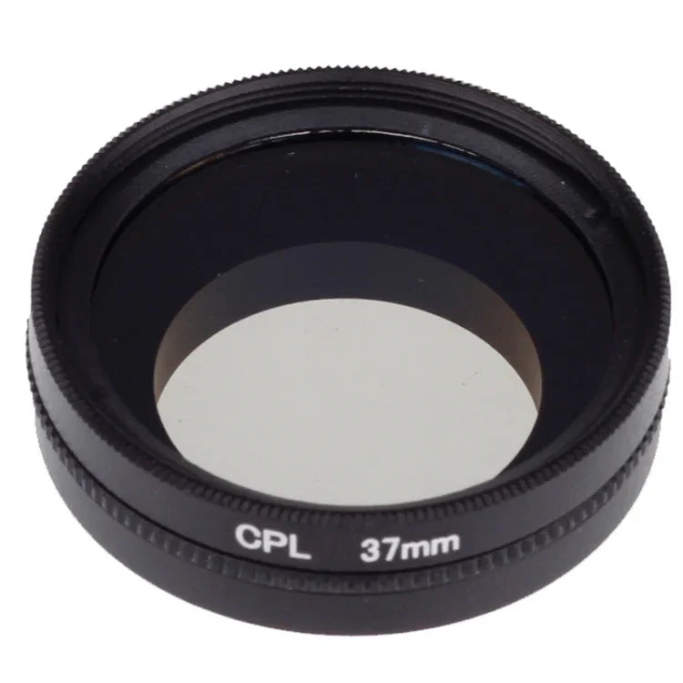 ฟิลเตอร์เลนส์ CPL ขนาด 37 มม. แบบวงกลมพร้อมฝาครอบ สำหรับ Xiaomi Xiaoyi 4K+ / 4K, Xiaoyi Lite, Xiaoyi Sport Camera, ฟิลเตอร์ CPL 37 มม.