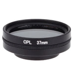 ฟิลเตอร์เลนส์ CPL ขนาด 37 มม. แบบวงกลมพร้อมฝาครอบ สำหรับ Xiaomi Xiaoyi 4K+ / 4K, Xiaoyi Lite, Xiaoyi Sport Camera, ฟิลเตอร์ CPL 37 มม.